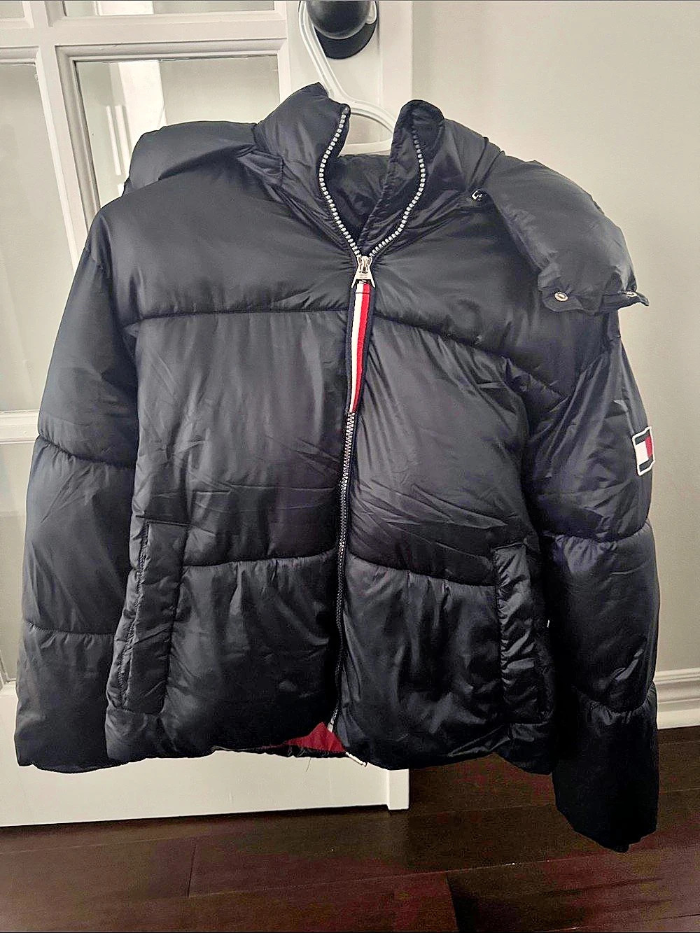 Tommy Hilfiger Hooded Puffer Jacket Women’s Black